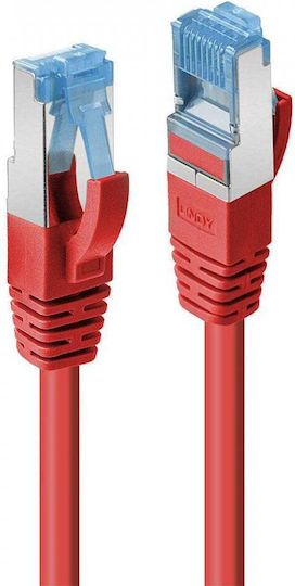 Lindy S/FTP Cat.6 Gigabit Ethernet Network Cable 1m Red