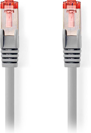 Nedis U/UTP Cat.6 (Gigabit) Καλώδιο Δικτύου Ethernet 10m Γκρι