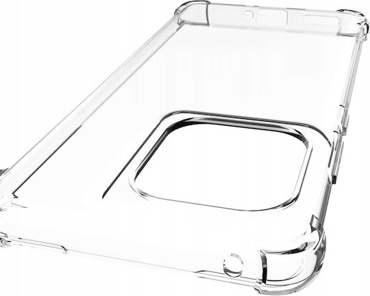 Spacecase Anti-shock Back Cover Σιλικόνης 1mm με Λουράκι Διάφανο (Motorola Edge 50 Pro)
