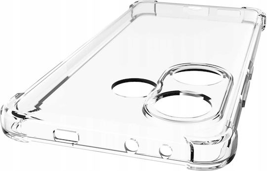 Spacecase Anti-shock Back Cover Σιλικόνης 1mm με Λουράκι Διάφανο (Xiaomi Poco F6)