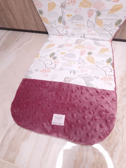 BabyValia Stroller Seat Liner Double Sided 35x85cm Pink