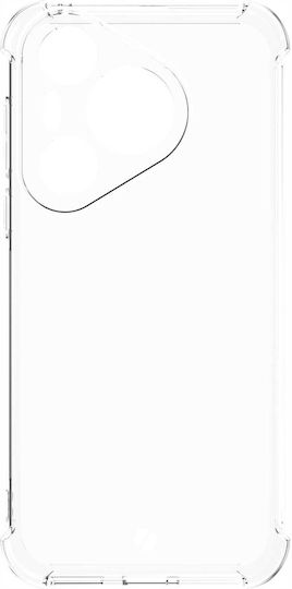 Spacecase Anti-shock Back Cover Σιλικόνης 1mm με Λουράκι Διάφανο (Huawei Pura 70)