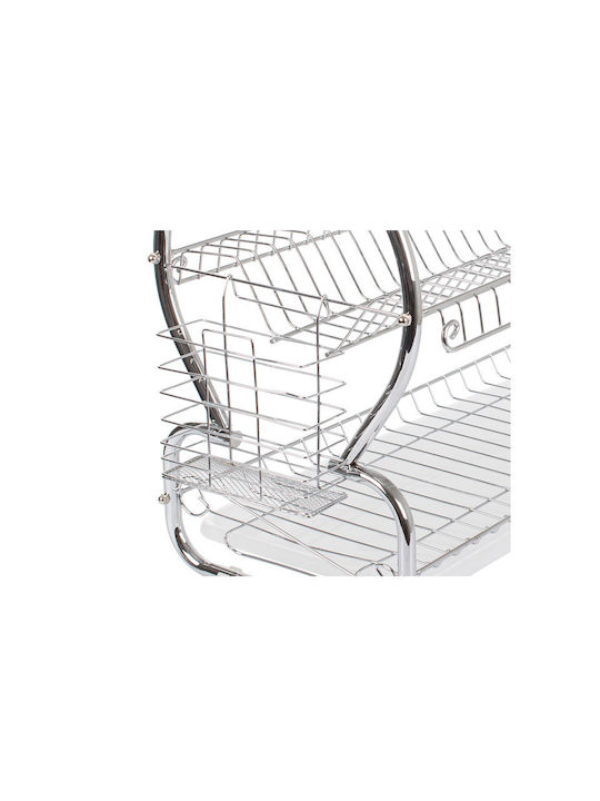 Verk Group Metallic Silver Sink Strainer 55x24x37.5cm