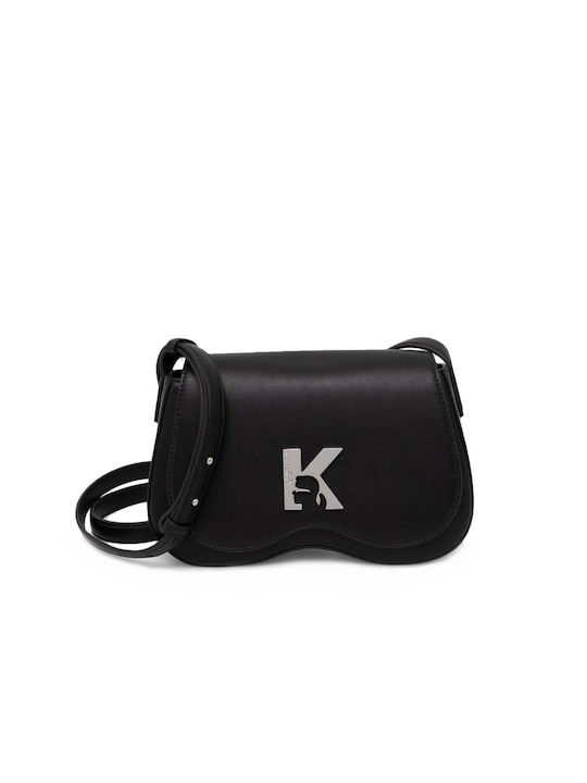 Karl Lagerfeld Logo Damen Tasche Schulter Schwarz