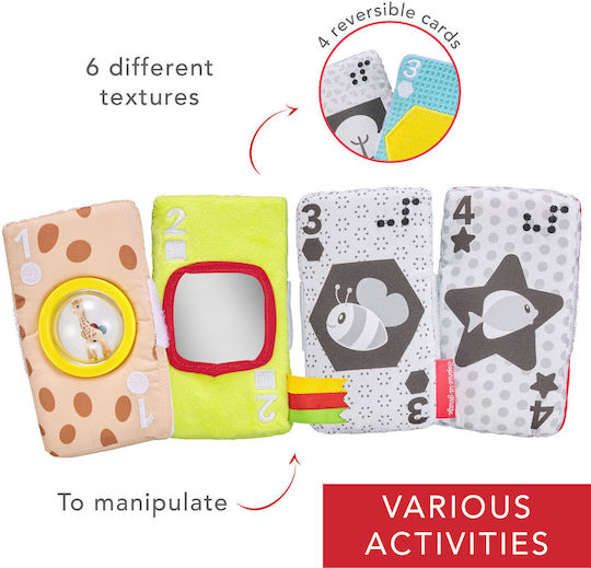 Sophie La Girafe Baby Activity Card Game Made of Fabric for 3+ Months