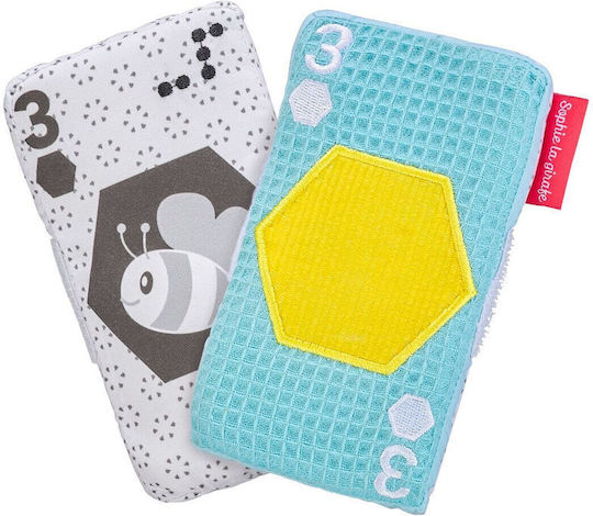 Sophie La Girafe Baby Activity Card Game Made of Fabric for 3+ Months