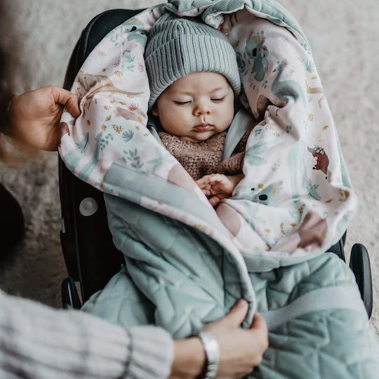La Millou Car Seat Cover Pink Fly Me To The Moon Nude-rafaello