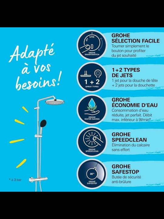 Grohe Vitalio Start System 250 Сребрист