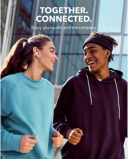 Soundcore by Anker C30i Open Ear Bluetooth Handsfree Earphones with Sweat Resistance and Charging Case White