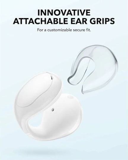 Soundcore by Anker C30i Open Ear Bluetooth Handsfree Earphones with Sweat Resistance and Charging Case White