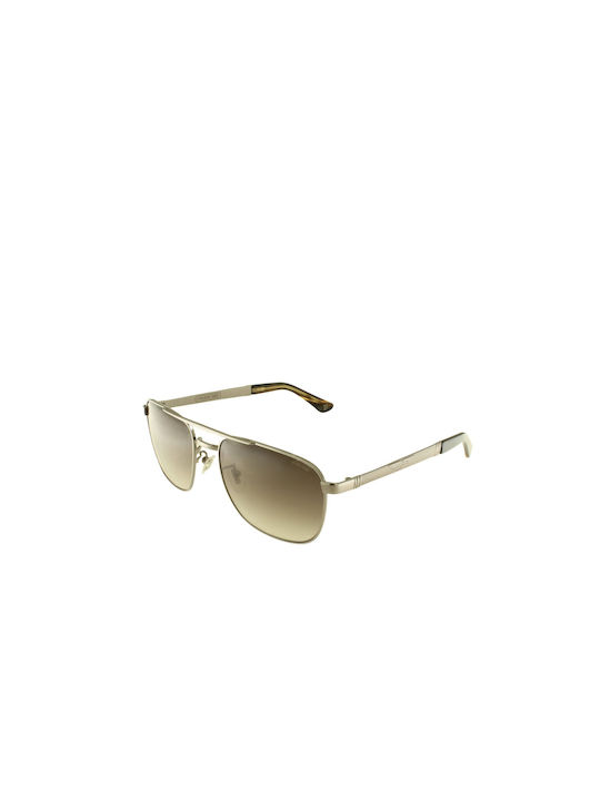 Police Origins 3 Sonnenbrillen mit Gold Rahmen und Braun Verlaufsfarbe Spiegel Linse SPL890 0509