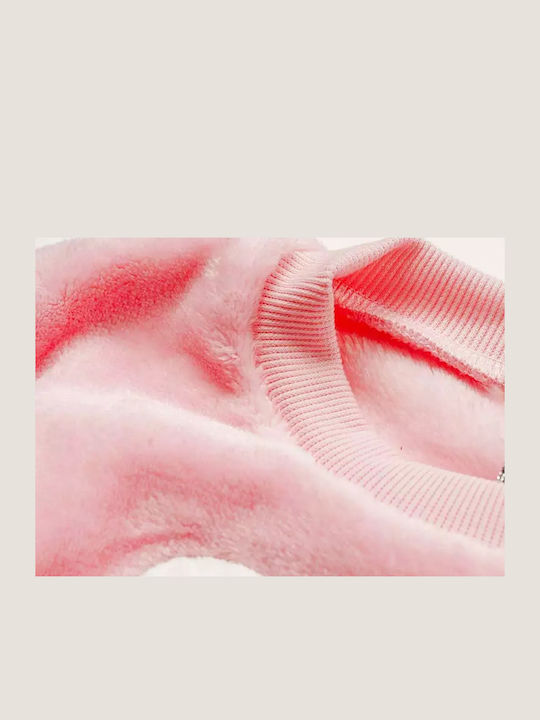 Evita Pijama pentru copii De iarnă Catifelată Pink