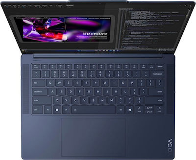 Lenovo Yoga Slim 7 14Q8X9 14.5" OLED Ecran tactil (Snapdragon -X Elite/32GB/1TB SSD/W11 Acasă) Cosmic Blue (Tastatură GR)