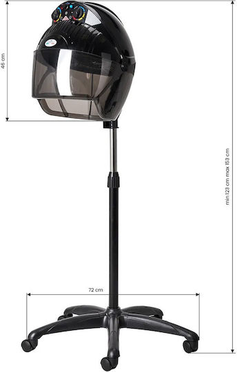 Hood Dryer Hair Salon & Spa Appliances with Wheels Power 1200W