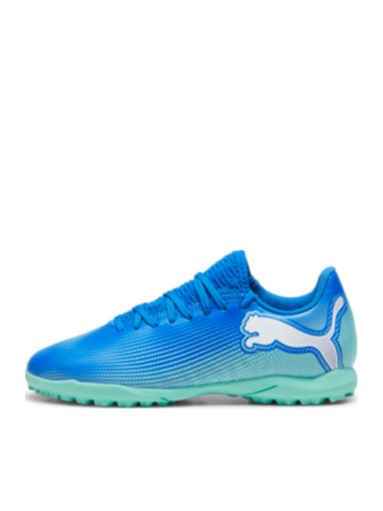 Future 7 Play TT Jr Kids Turf Soccer Shoes Blue