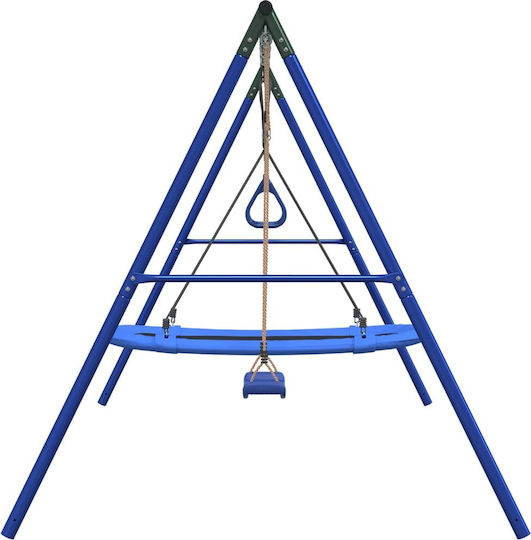 vidaXL Metal Double Swing 185x185x185cm Blue