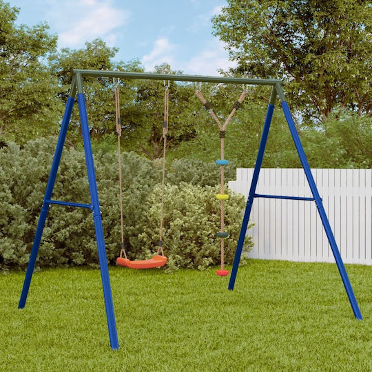 vidaXL Κούνια Κρεμαστή Μεταλλική 185x185x185εκ. Πολύχρωμη