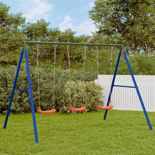 vidaXL Metal Hanging Swing 185x185x185cm Blue