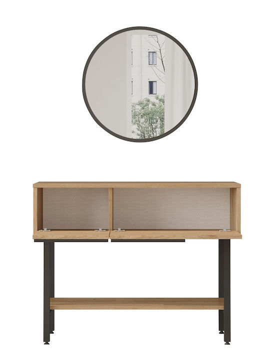 Fulham Konsolemit Spiegel Natural/black L100xB29.5xH76cm