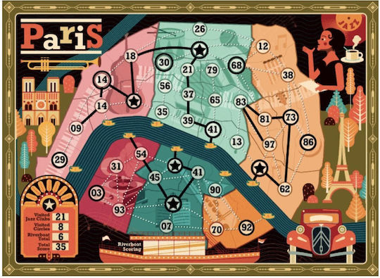 Board Game On Tour Paris & New York for 1-8 Players 10+ Years Old (EN) Allplay