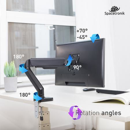 Spacetronik Βάση Γραφείου Οθόνης έως 32" με Βραχίονα (SPA-G110)