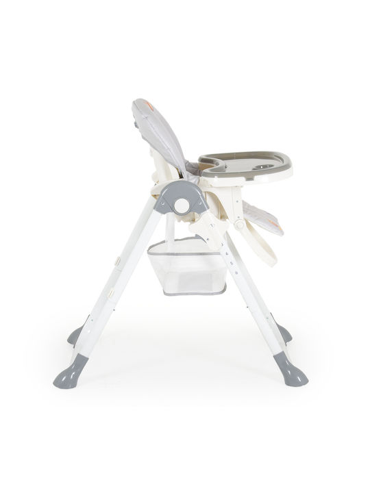 Moni Hunny Bear Foldable Baby Highchair with Adjustable Height Gray
