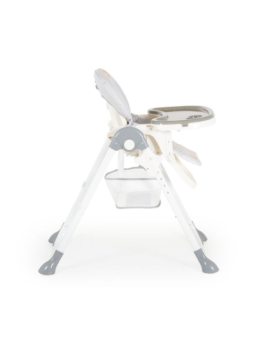 Moni Hunny Bear Foldable Baby Highchair with Adjustable Height Gray