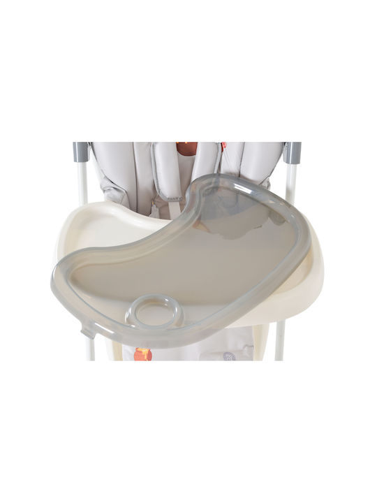 Moni Hunny Bear Foldable Baby Highchair with Adjustable Height Gray
