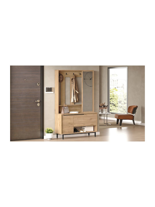 Laxfield Eingangsmöbel mit Schuhschrank Natural 112x35.5x178.2cm