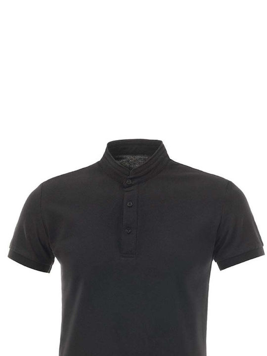 Tmk Herren Kurzarmshirt Polo Schwarz