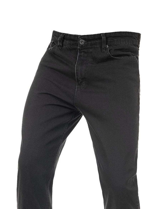 Senior Pantaloni de Bărbați din Jean în Linie Tapered Negru