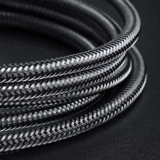 Dux Ducis K-IV LED / Braided la Cablu Lightning 18W Negru 1.2m