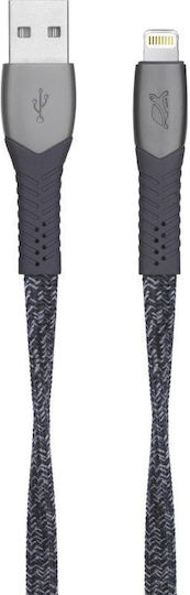 Rivacase Braided USB to Lightning Cable Γκρι 1,2m (PS6101GR12)
