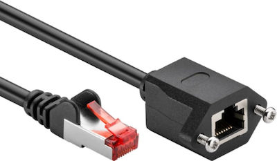 Goobay F/UTP Cat.6 Ethernet Network Cable 2m Black 1pcs