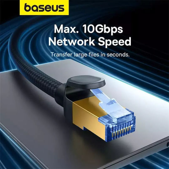 Baseus Cupru De Atașare Directă Cat.7 (10Gbps) Cablu De Rețea Ethernet 25m Negru