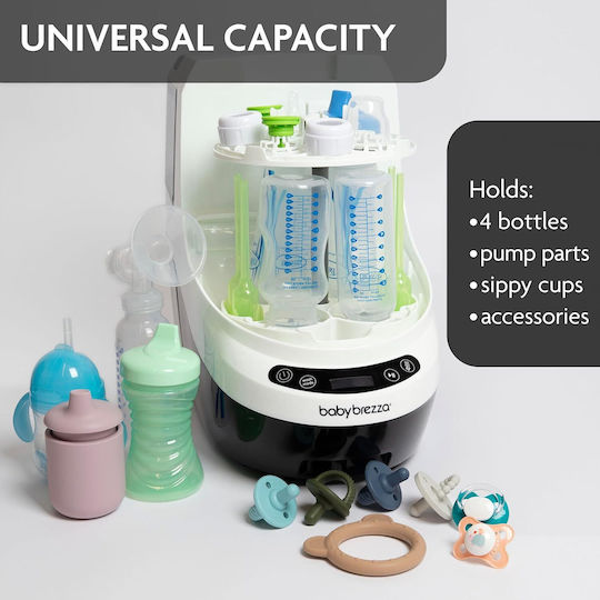 Baby Brezza Washer Pro Portable Baby Sterilizer for 4 Bottles