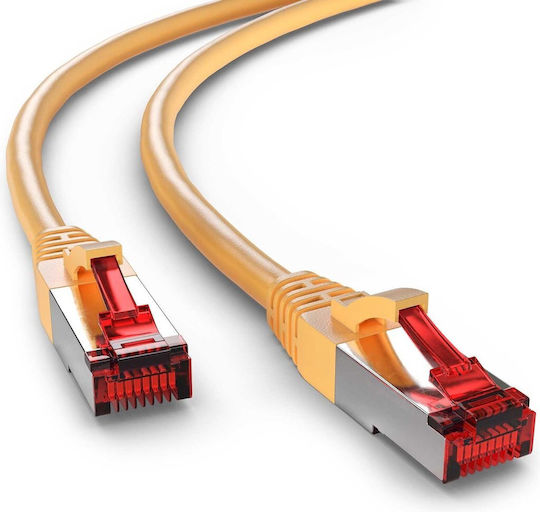 Goobay S/FTP Cat.6 Καλώδιο Δικτύου Ethernet 0.5m Κίτρινο 1τμχ