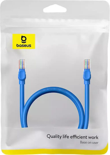Baseus U/UTP Cat.6 (Gigabit) Cablu De Rețea Ethernet 1m Albastru