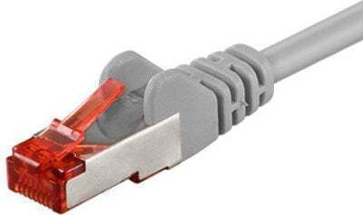 Goobay S/FTP Kat.6 (Gigabit) Netzwerkkabel Ethernet 2m Graues
