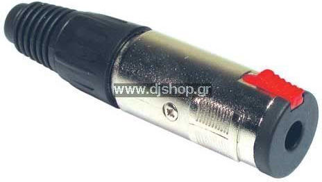 Audiophony J350/MO Βύσμα 6.3mm Jack mono female Ασημί 7936