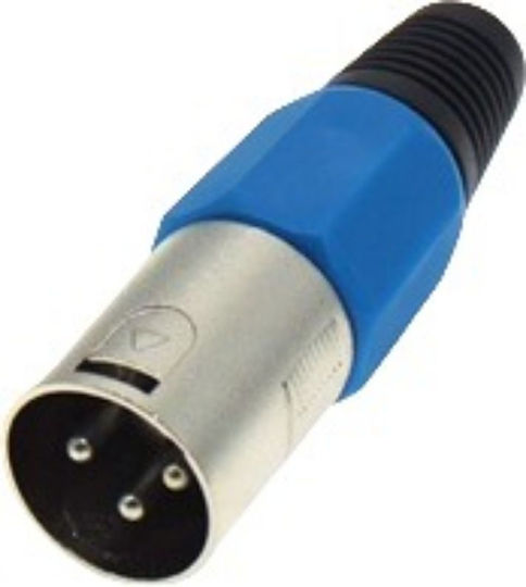 Ultimax MI6045 Βύσμα XLR male Μπλε MI6045