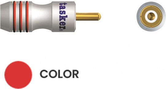 Tasker SP52 Βύσμα RCA male Κόκκινο