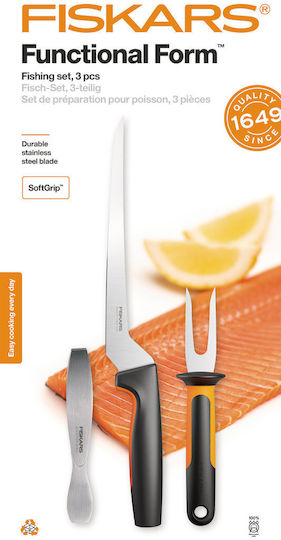 Fiskars Функционален Нож За Риба От Неръждаема Стомана 22см