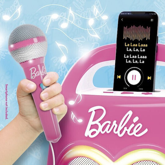 Lisciani Giochi Music Toy Karaoke Barbie Partymaker for Ages 4+