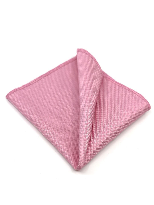 Pink Solid Pocket Square 26*26cm Cotton L-047-h-23