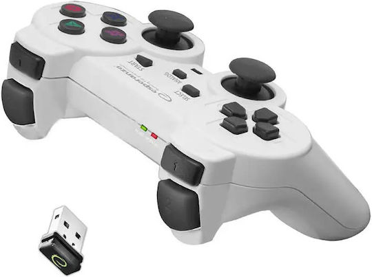 Esperanza Gladiator Wireless Gamepad for PC / PS3 White