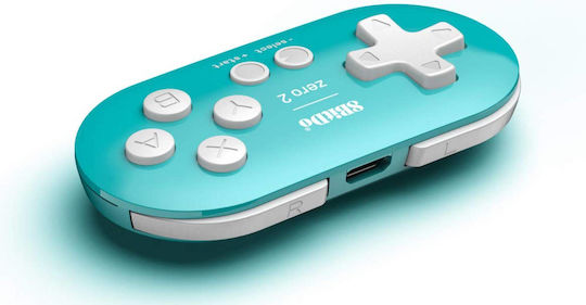 8Bitdo Zero 2 Ασύρματο Gamepad για Switch Τιρκουάζ