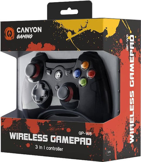 Canyon Canyon Wireless Gamepad for PC Black