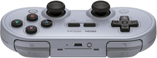 8Bitdo SN30 Pro Hall Edition Wireless Gamepad with Hall Effect Sticks for Switch Gray