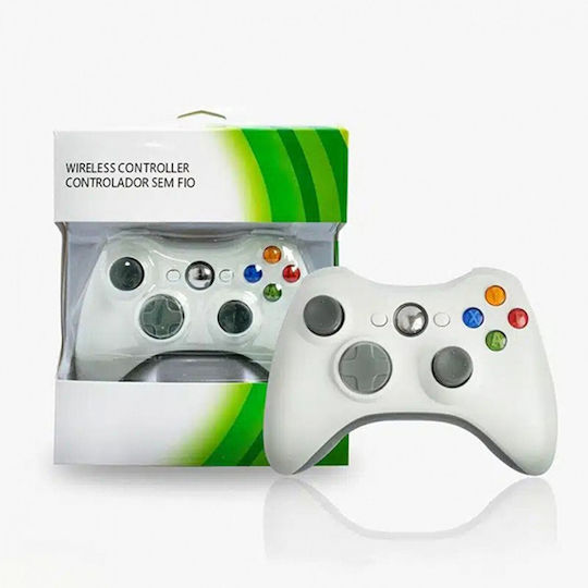 Χ-360 Ασύρματο Gamepad για Xbox 360 Λευκό